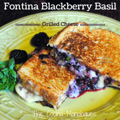 Fontina Blackberry Basil Grilled Cheese